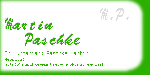 martin paschke business card